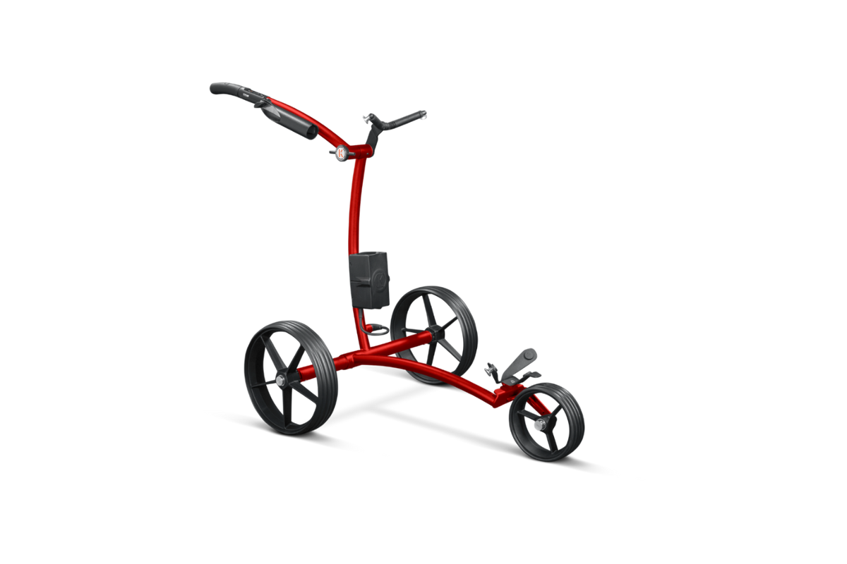 Gebrauchter KIFFE K5 in Ignite Red – Elektro-Golftrolley